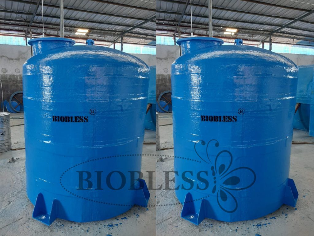 Tangki air silinder fiberglass